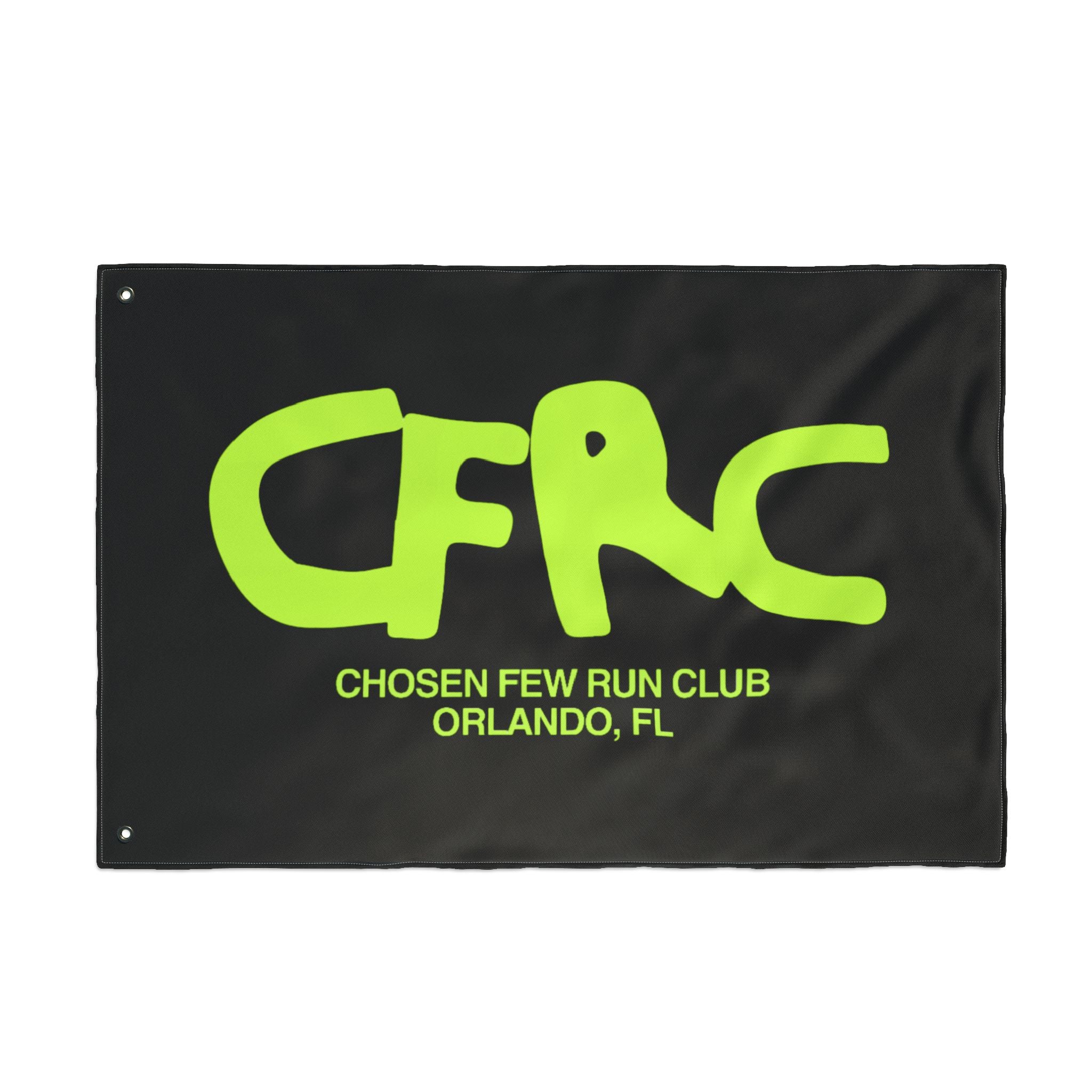 Double Sided Flag for Chosen Few Run Club, Outdoor Decor for Runners, Sports Team Flag, Event Decoration, Gift for Athletes